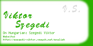 viktor szegedi business card